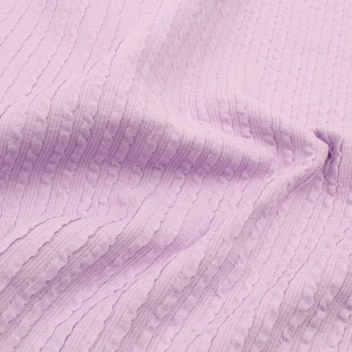 Rib Jacquard Stoff Uni - Stofftime