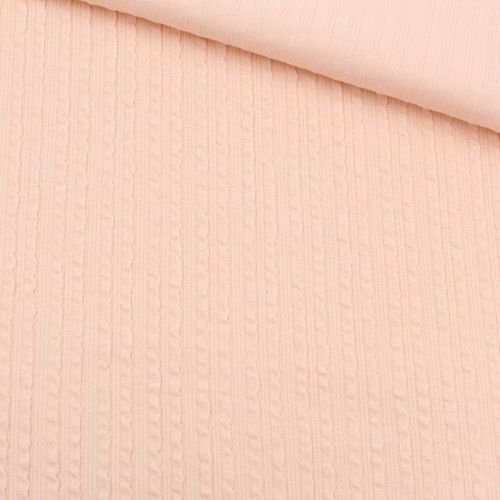 Rib Jacquard Stoff Uni - Stofftime
