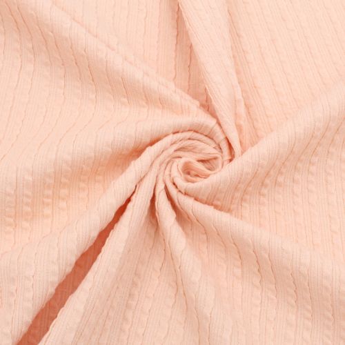Rib Jacquard Stoff Uni - Stofftime