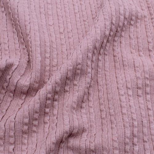 Rib Jacquard Stoff Uni - Stofftime