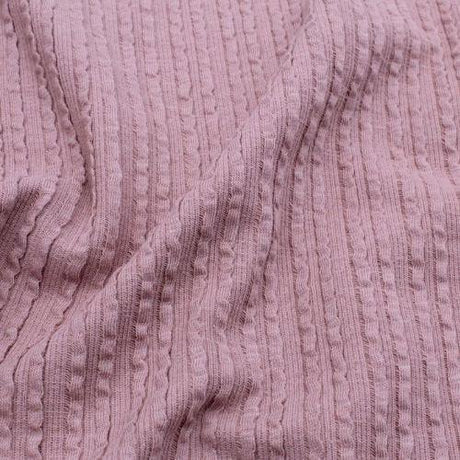 Rib Jacquard Stoff Uni - Stofftime