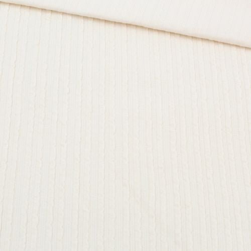 Rib Jacquard Stoff Uni - Stofftime