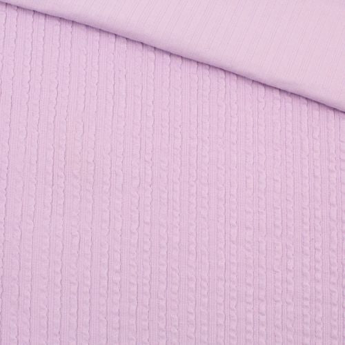 Rib Jacquard Stoff Uni - Stofftime