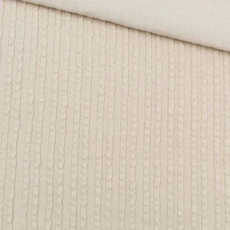 Rib Jacquard Stoff Uni - Stofftime