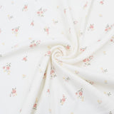 Rippenjersey Blumen Ecru - Stofftime