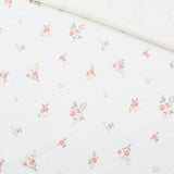 Rippenjersey Blumen Ecru - Stofftime