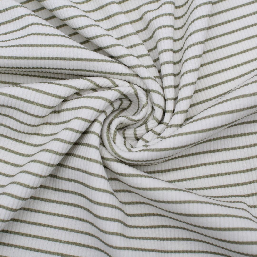 Rippjersey gestreift - Stofftime