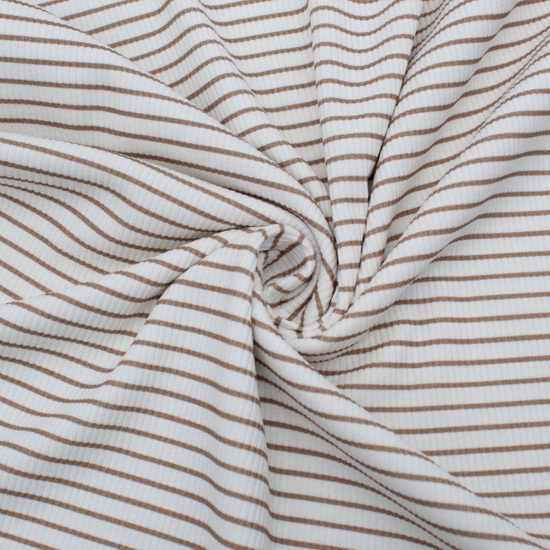 Rippjersey gestreift - Stofftime