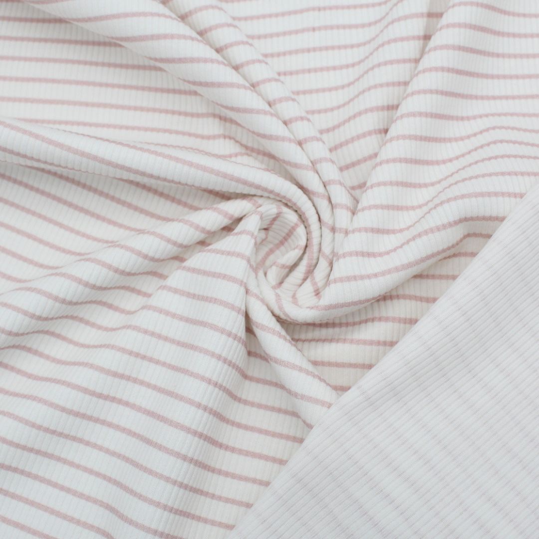 Rippjersey gestreift - Stofftime