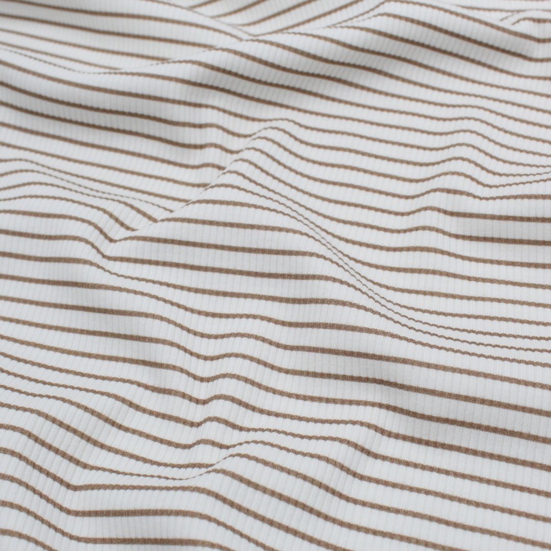 Rippjersey gestreift - Stofftime