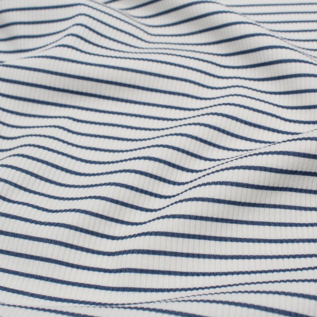 Rippjersey gestreift - Stofftime