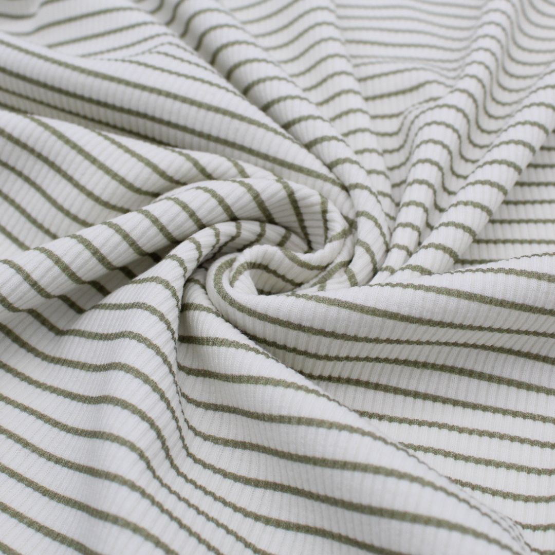 Rippjersey gestreift - Stofftime