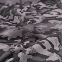 Sport und Badeanzugstoff Camouflage | Schwarz - Grau - Stofftime