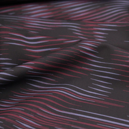 Sport und Badeanzugstoff Gradient Wellen | Lila - Stofftime