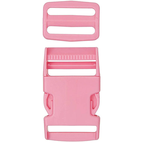 Steckverschluss mit Schnalle 40 mm | Rosa - Stofftime