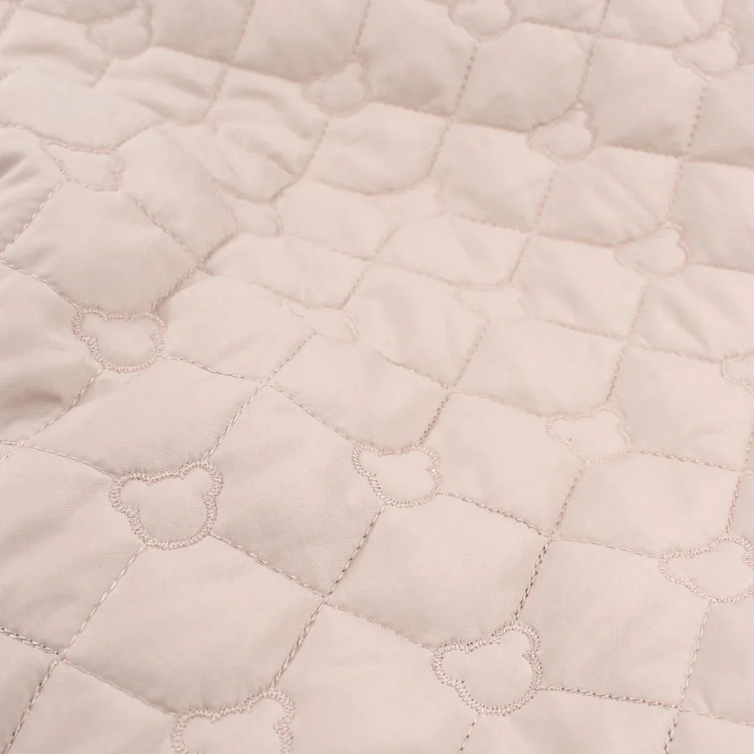 Steppstoff Jackenstoff Bären | Beige - Stofftime