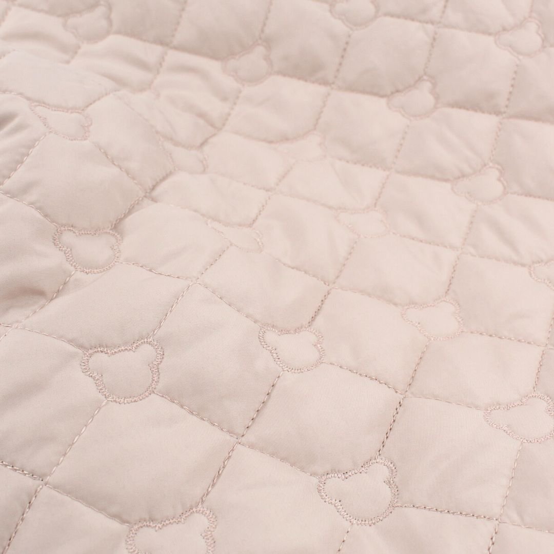 Steppstoff Jackenstoff Bären | Beige - Stofftime
