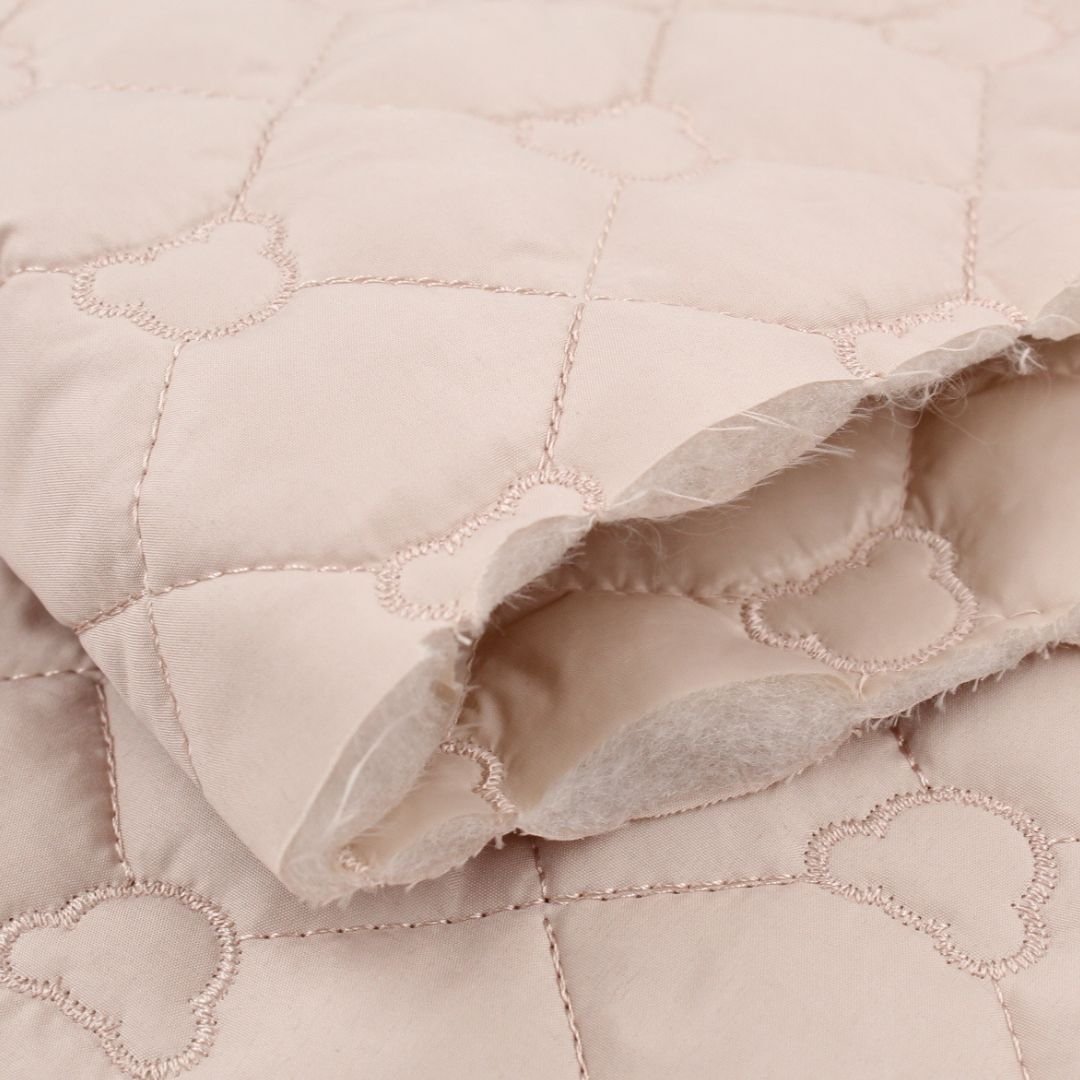 Steppstoff Jackenstoff Bären | Beige - Stofftime