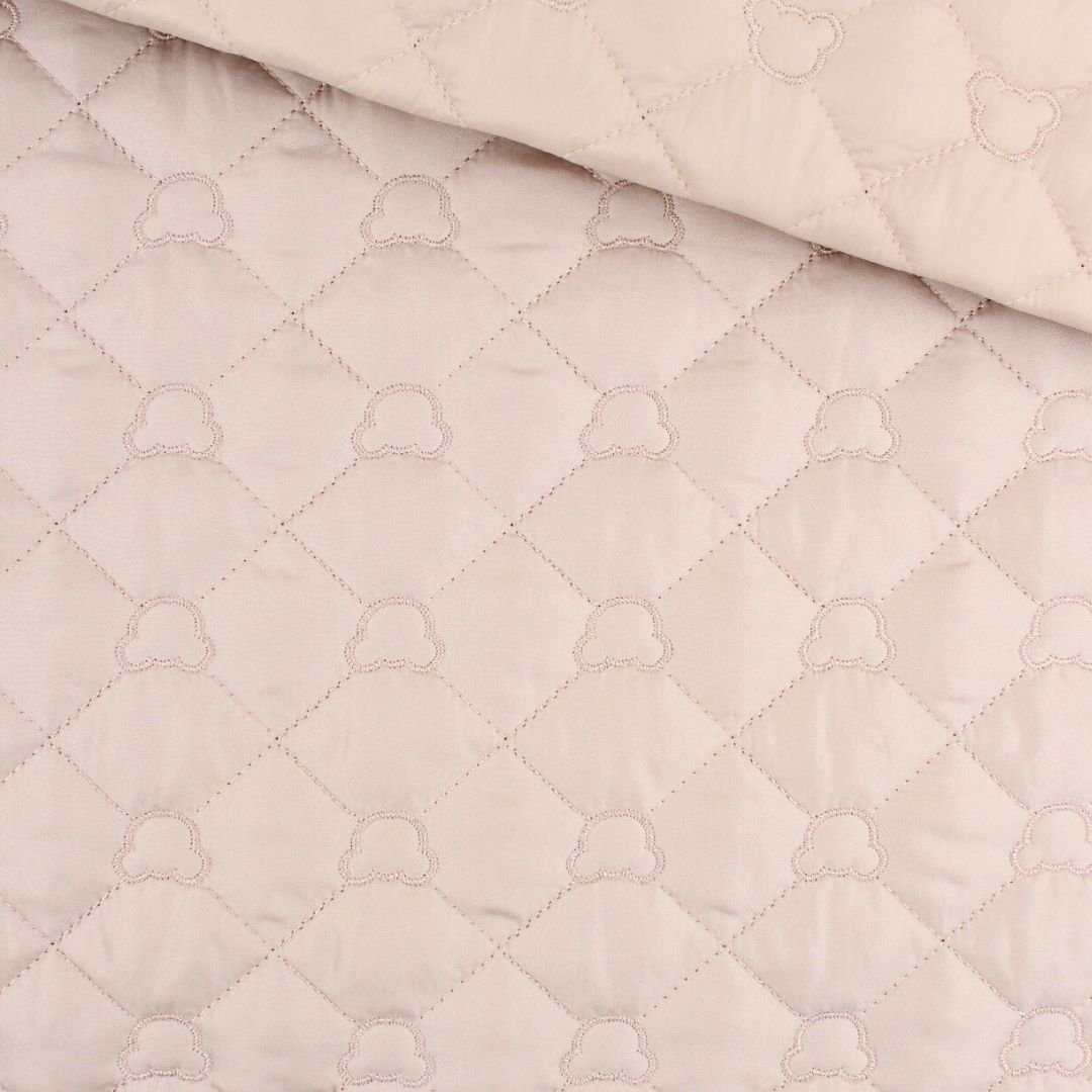 Steppstoff Jackenstoff Bären | Beige - Stofftime
