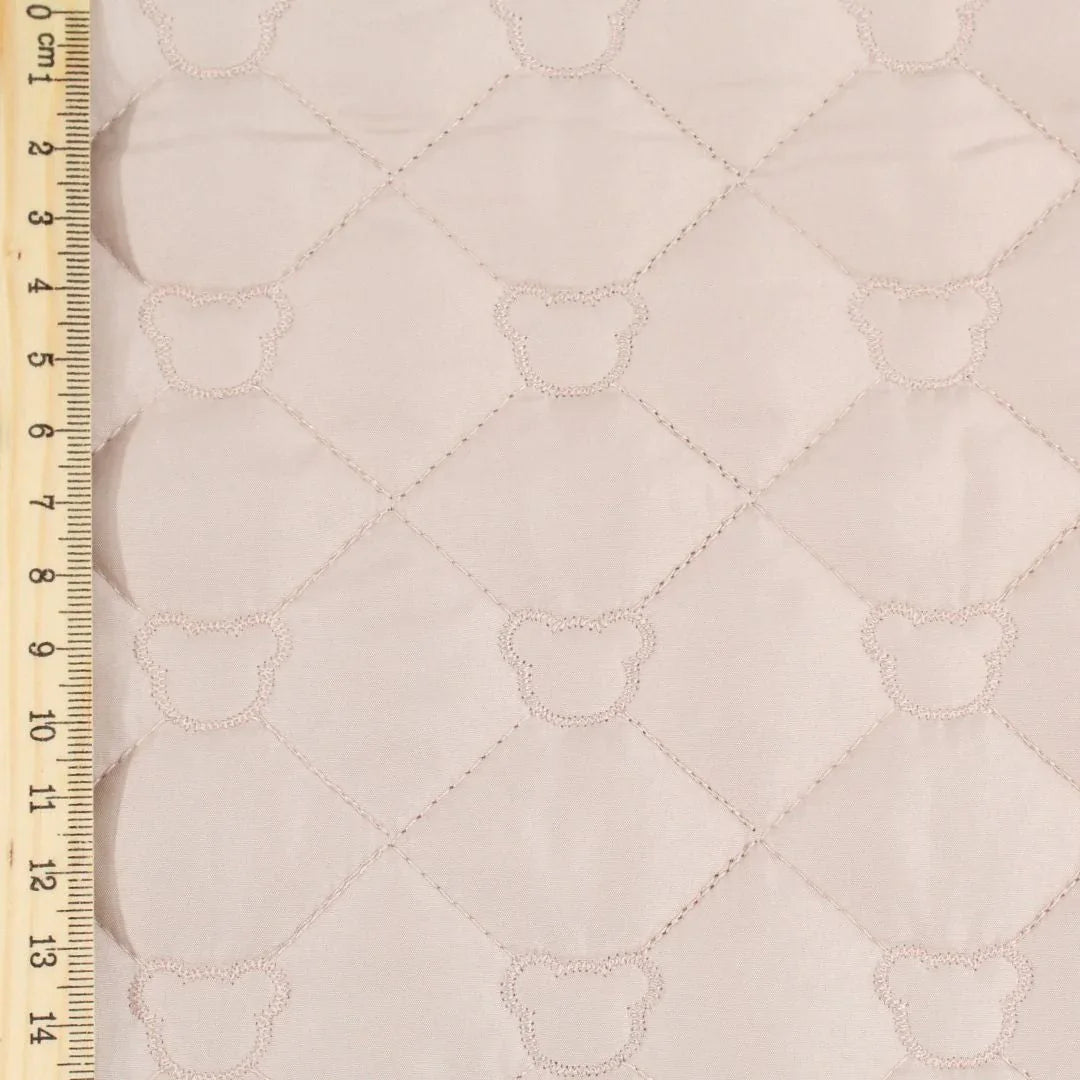 Steppstoff Jackenstoff Bären | Beige - Stofftime
