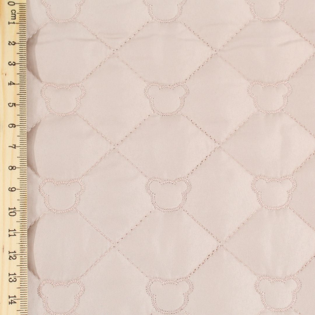 Steppstoff Jackenstoff Bären | Beige - Stofftime