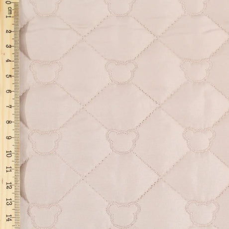 Steppstoff Jackenstoff Bären | Beige - Stofftime