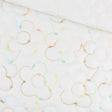 Steppstoff Jackenstoff gestickte Blumen | Ecru - Stofftime