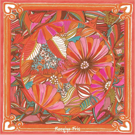 Stoffpanel Blumen Viskose | Fuchsia - Stofftime