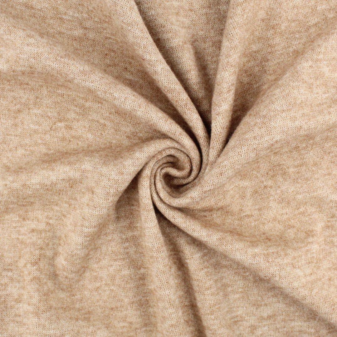 Strickjersey Beige - Stofftime