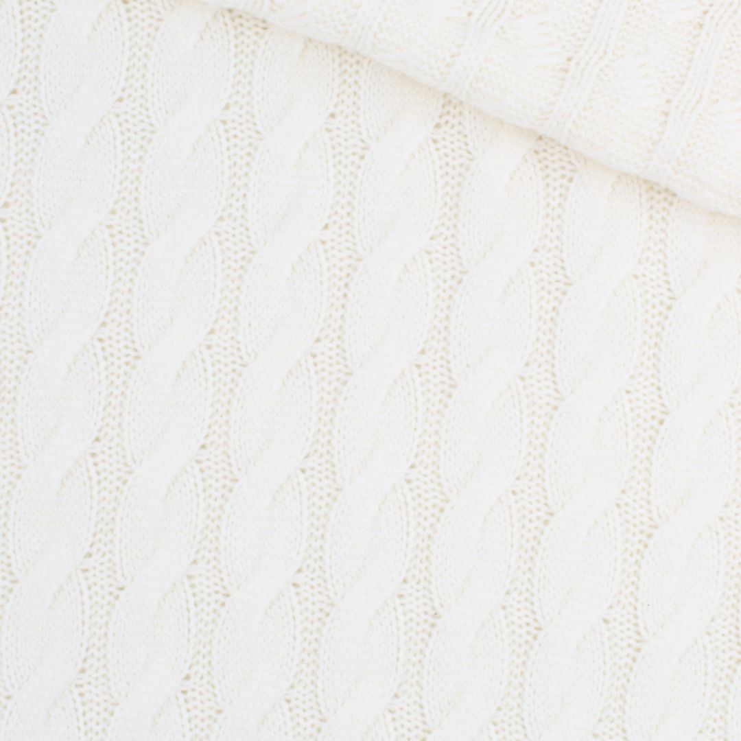 Strickstoff Nordic Cable | Ecru - Stofftime