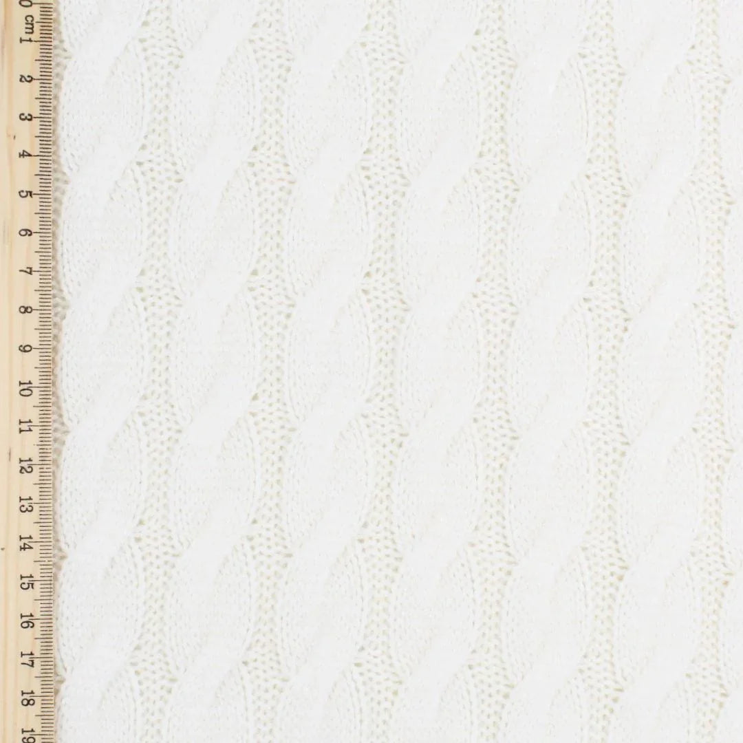 Strickstoff Nordic Cable | Ecru - Stofftime