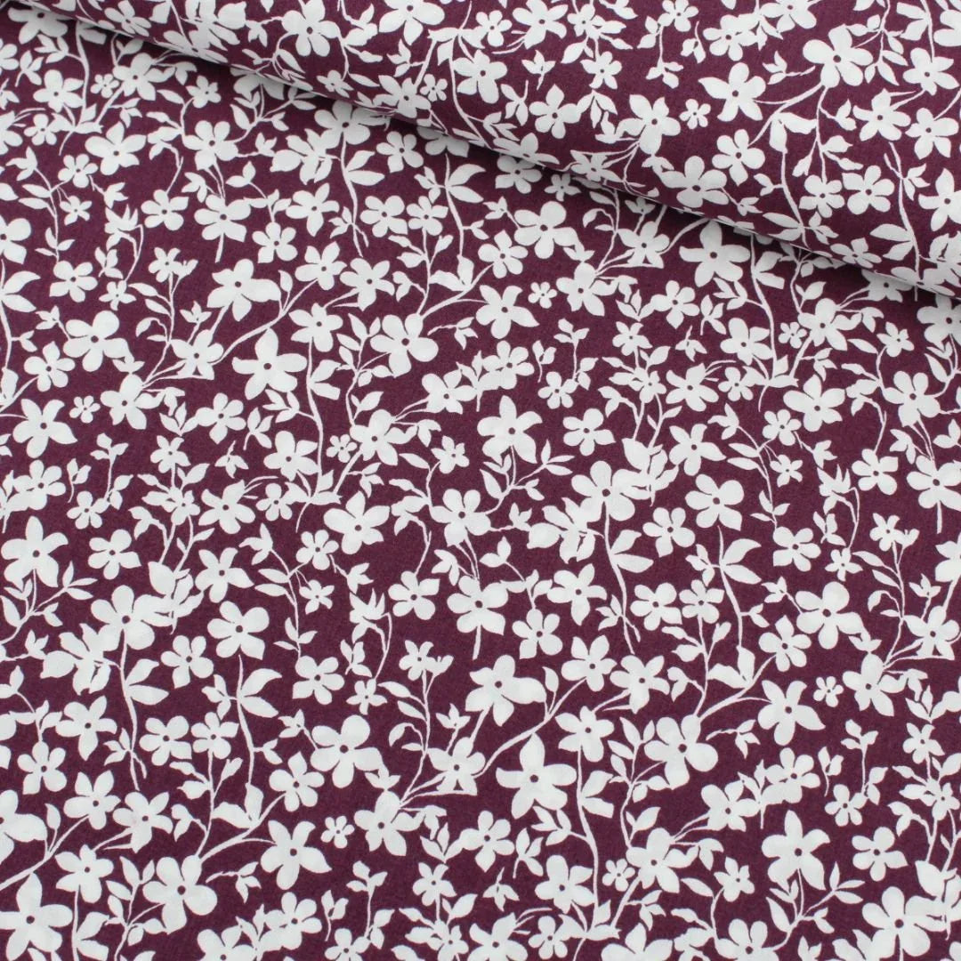 Viskose Stoff kleine Blumen - Stofftime