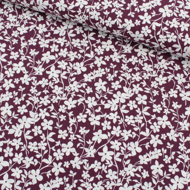 Viskose Stoff kleine Blumen - Stofftime