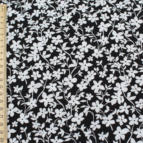 Viskose Stoff kleine Blumen - Stofftime