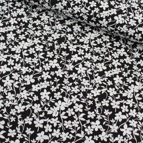 Viskose Stoff kleine Blumen - Stofftime