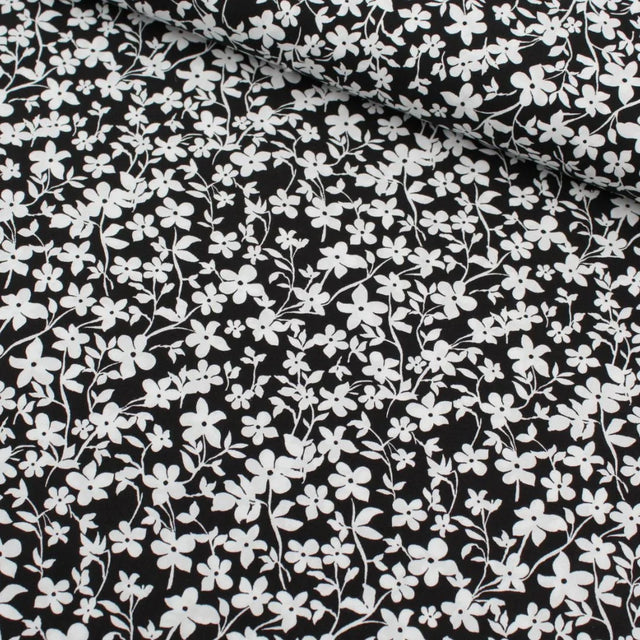 Viskose Stoff kleine Blumen - Stofftime