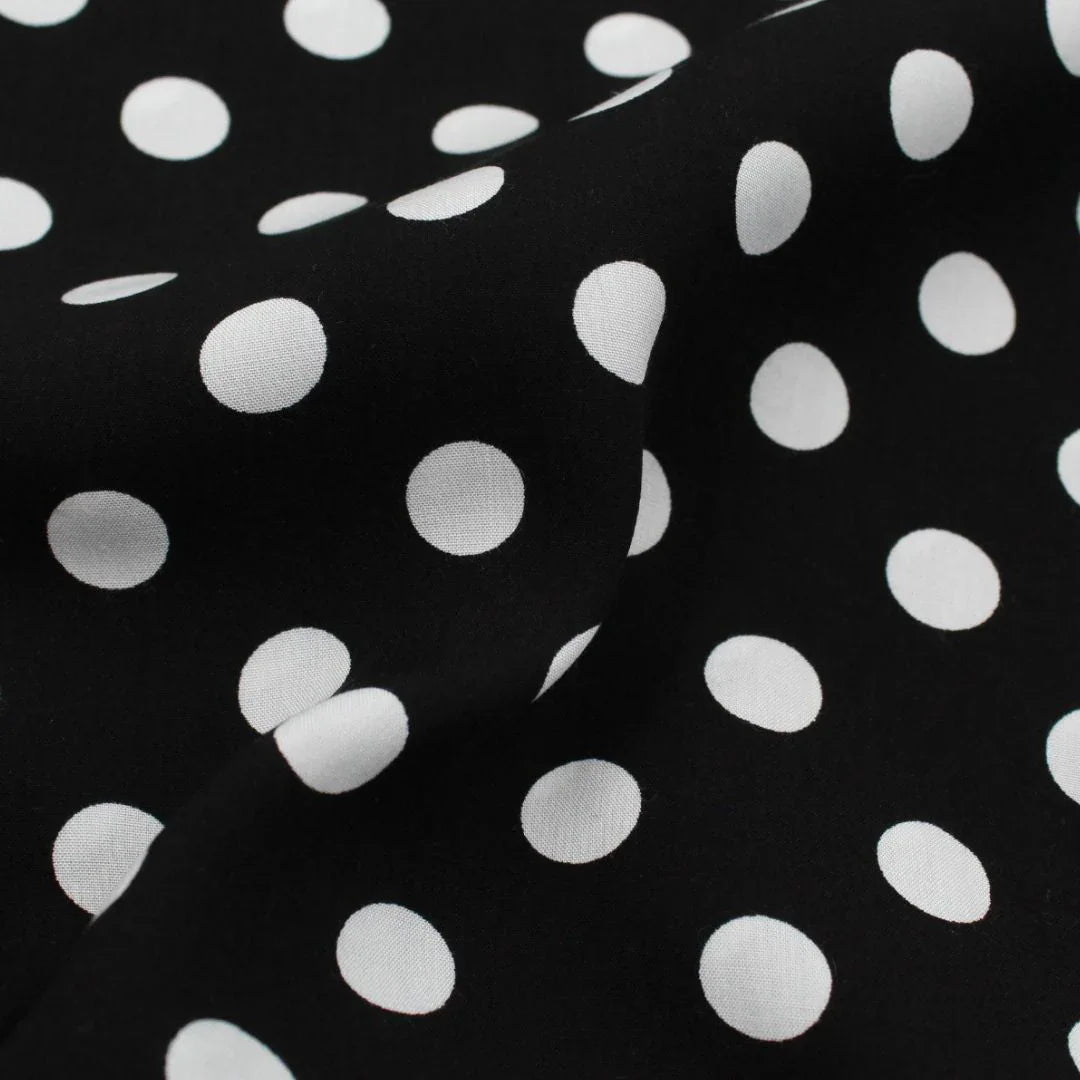 Viskose Stoff Polka Dots - Stofftime