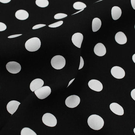 Viskose Stoff Polka Dots - Stofftime