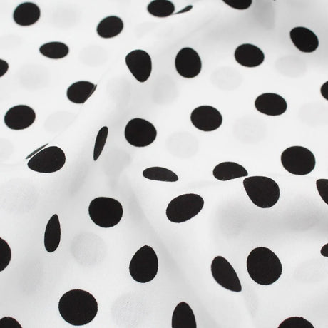 Viskose Stoff Polka Dots - Stofftime