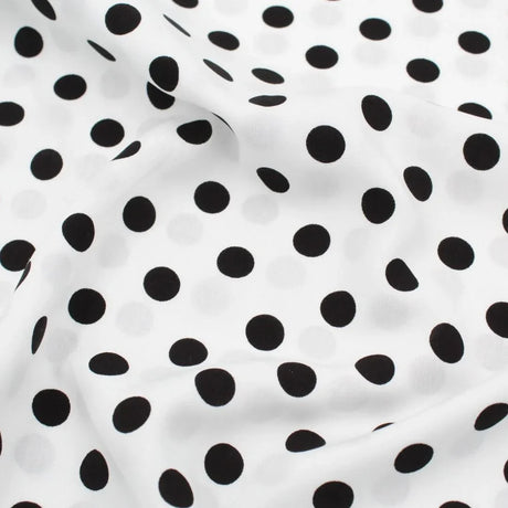Viskose Stoff Polka Dots - Stofftime