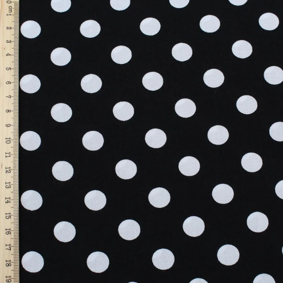 Viskose Stoff Polka Dots - Stofftime