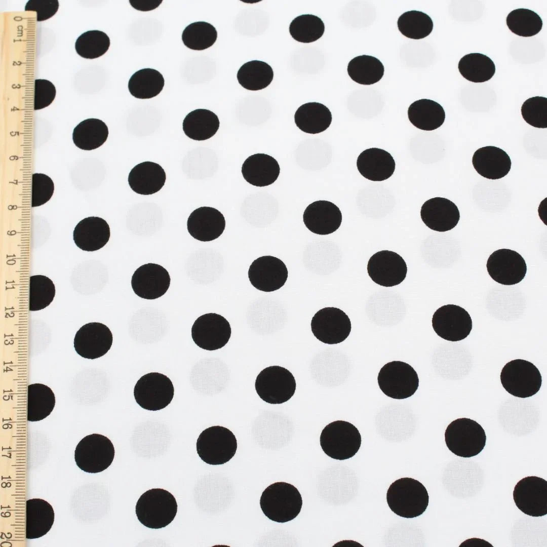 Viskose Stoff Polka Dots - Stofftime