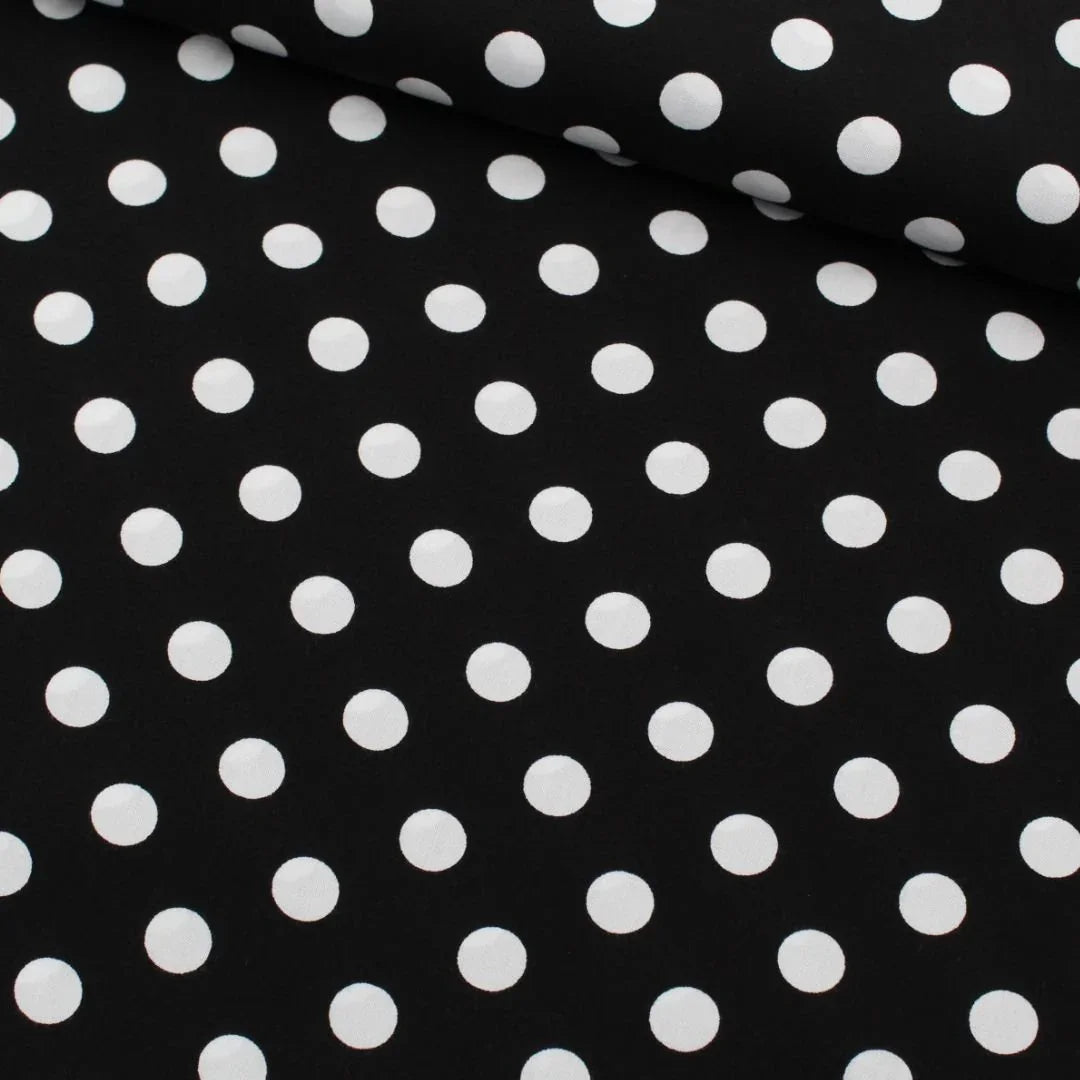 Viskose Stoff Polka Dots - Stofftime