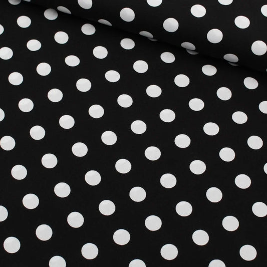 Viskose Stoff Polka Dots - Stofftime