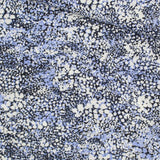 Viskosestoff Crincle - Punkte Blau - Stofftime