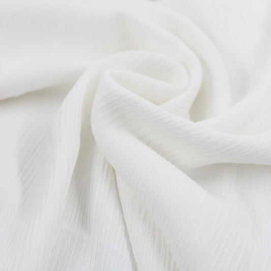 Viskosestoff Crincle - uni | Ecru - Stofftime