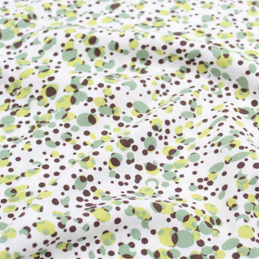 Viskosestoff - kleine Punkten | Grün - Stofftime