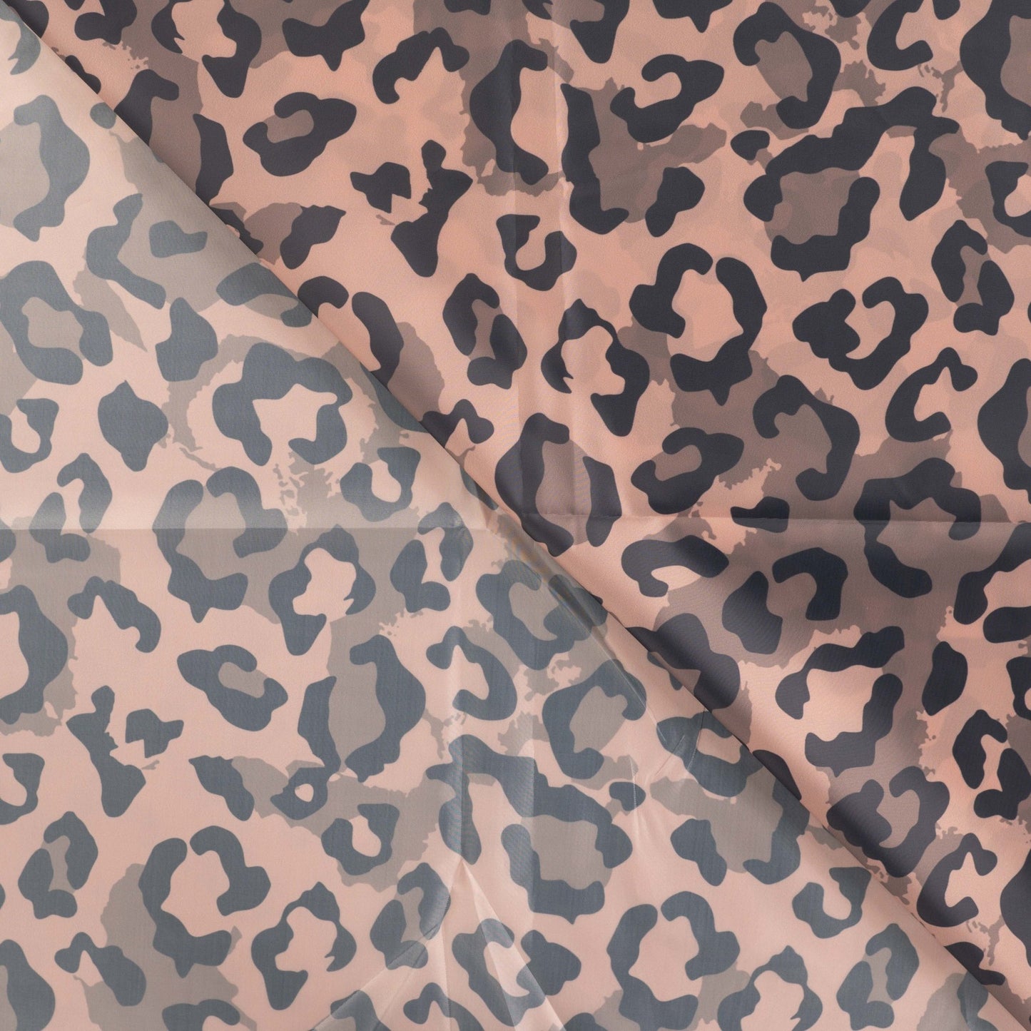 Wasserabweisender Poncho Stoff Leoparden Flecken | Taupe - Stofftime