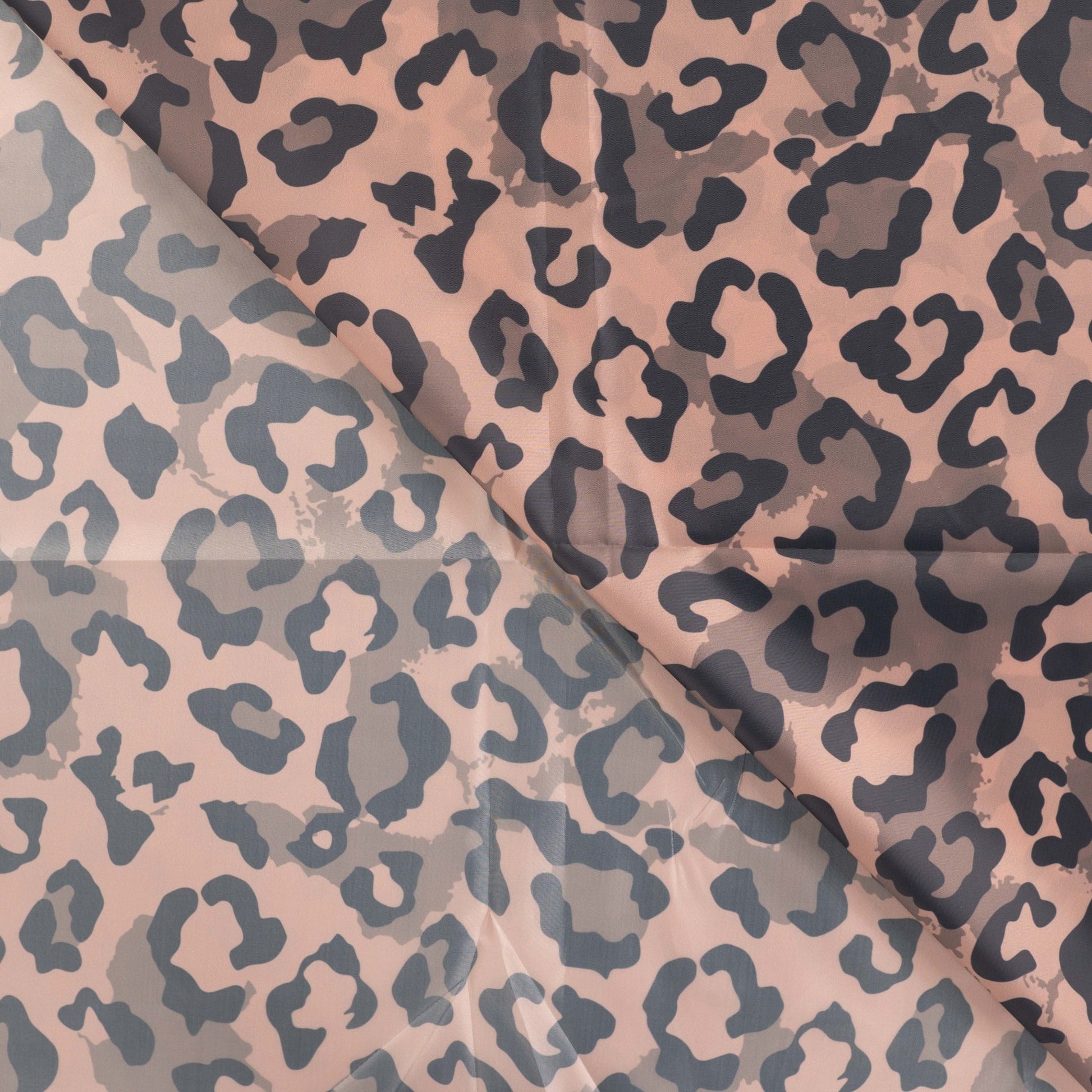 Wasserabweisender Poncho Stoff Leoparden Flecken | Taupe - Stofftime