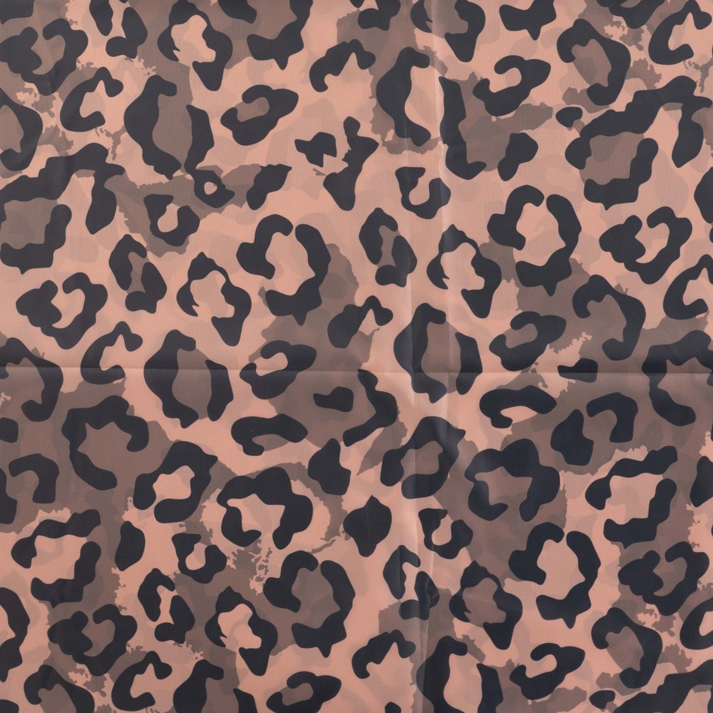 Wasserabweisender Poncho Stoff Leoparden Flecken | Taupe - Stofftime